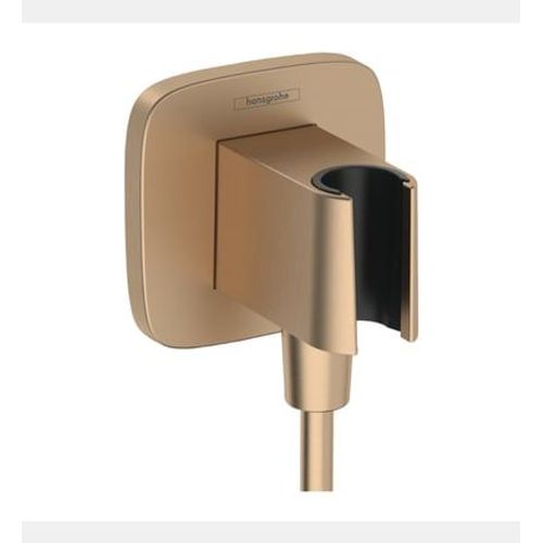 Hansgrohe - Support de douchette FixFit Q Bronze brossé - Bronze