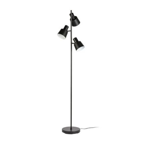 Xanlite - Mathias - Lampadaire Barry En Métal Noir, Compatible Culot E14, 15w - Lambarryn - Noir