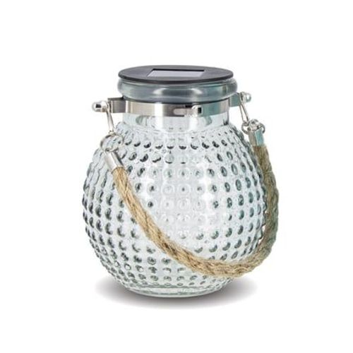 Xanlite - Xanlite - Lanterne Solaire Boule Ip44 - Finition Verre Teinté - Gris - Solabvt-G - Transparent