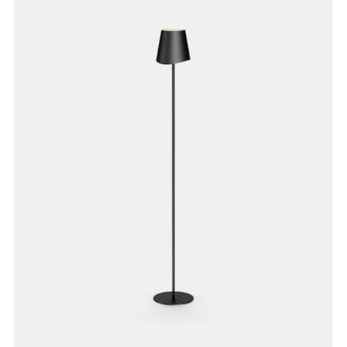 Xanlite - Lampadaire Métal, 500 Lumens, Cct & Dimmable, Rechargeable, 130cm, Noir - Lam130nd