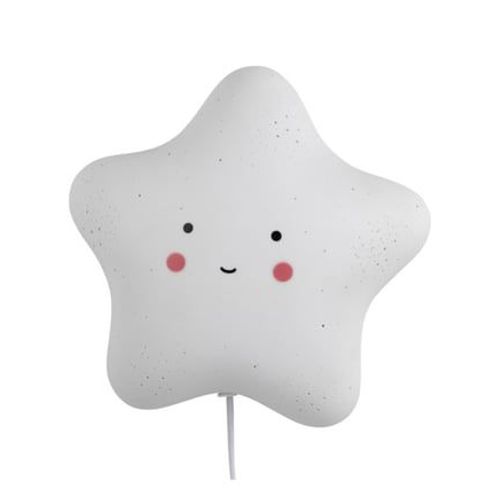 Xanlite - Mathias - Applique Starry En Céramique Blanc, Compatible Culot E14, 25w - Apstarry - Blanc