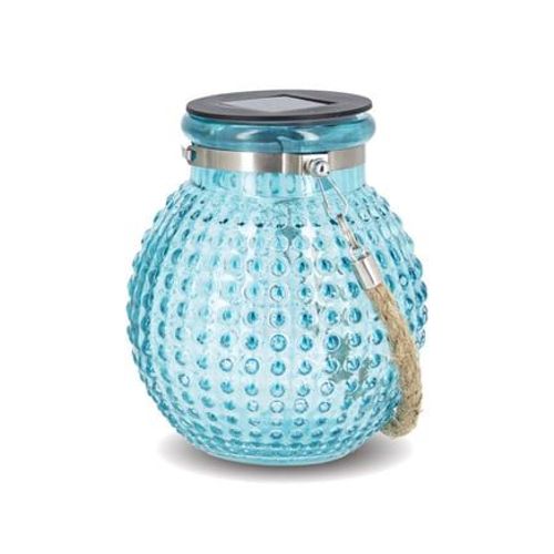 Xanlite - Xanlite - Lanterne Solaire Boule Ip44 - Finition Verre Teinté - Bleu - Solabvt-B - Transparent