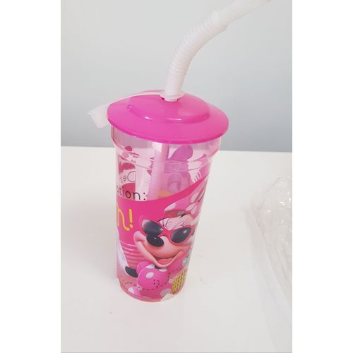 Gobelet Avec Paille Réutilisable / 400 Ml Minnie