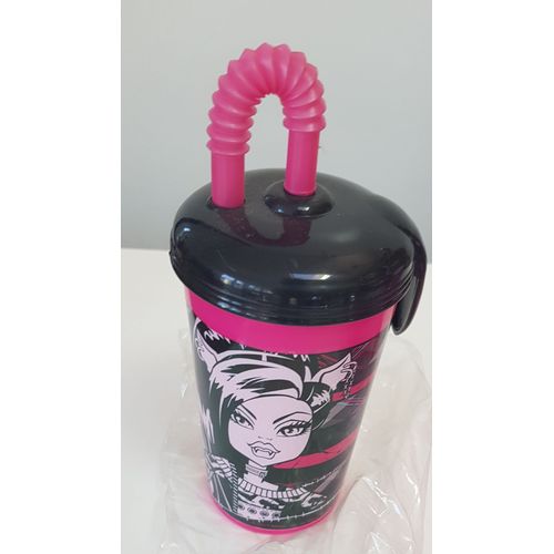 Gobelet Avec Paille Réutilisable / 400 Ml / Monster High