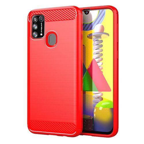 Coque Samsung Galaxy M31,Etui Pour Samsung Galaxy M31,Etui En Silicone Pour Samsung Galaxy M31,Convient A La Coque Samsung Galaxy M31,Rouge
