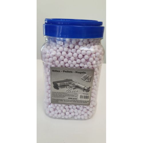 Biberon De 5000 Billes Blanches / Pellets / Kugeln