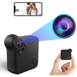 Mini Camera Espion, Mini Camera de Surveillance Full HD 1080P Camera Espion  sans Fil avec Vision