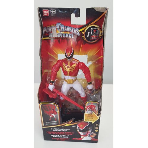 Power Rangers Megaforce Battle Morphin Red Ranger Figurine Super Combat 16 Cm / Bandai