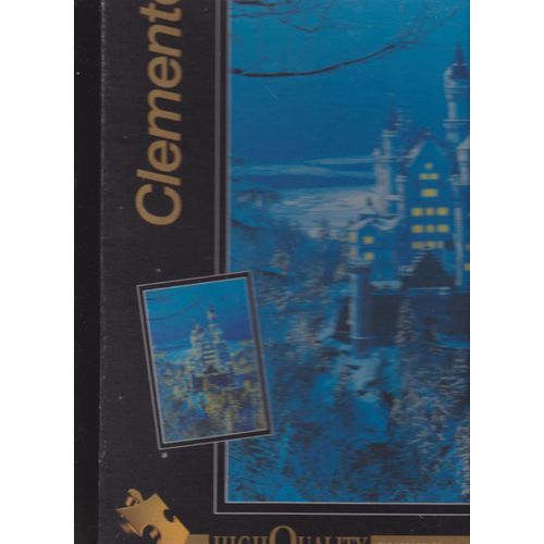 Puzzle Clementoni Fluorescent - 32 292 Château De Louis Ii De Baviere Neuschwanstein 1000 Pièces 67,7x47,7 Cm Boitier 28x37x5 Cm