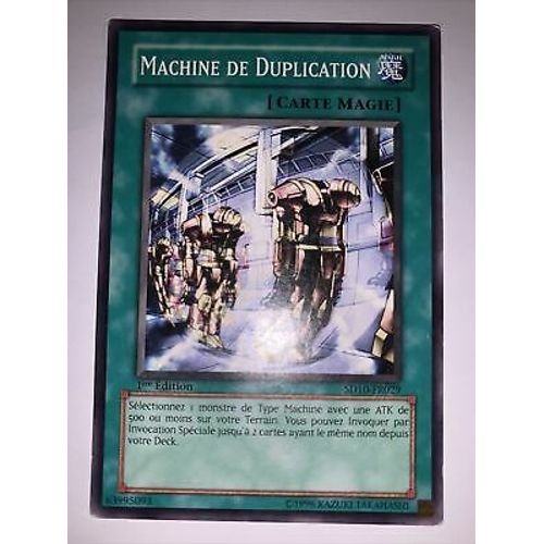 Yu Gi Oh Sd10 Fr029 Machine De Duplication