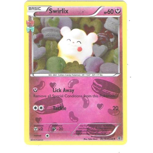 Swirlix Rc19/Rc32 - Xy : Générations - Pokemon Holo "Secret" Card