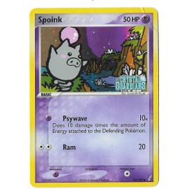 Spoink 62/100 - 50hp - Ex : Crystal Guardians - Holo (With "Ex Crystal Guardians" Stamp)