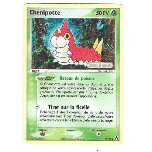 Chenipotte 70/92 - 50pv - Ex : Créateurs De Légendes - Holo "Cosmos" (Avec Logo "Créateurs De Légendes")