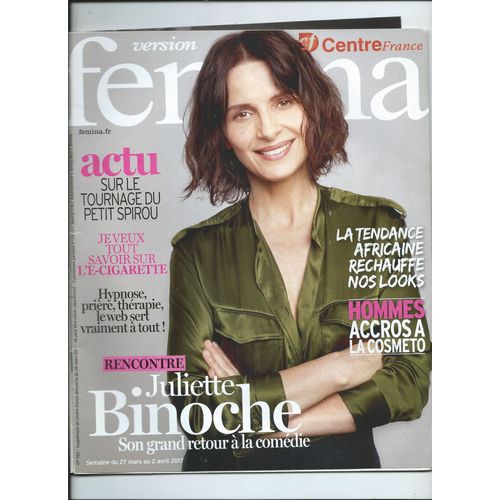 Version Fémina Centre France Juliette Binoche, Soprano, Mélanie Laurent, Depeche Mode