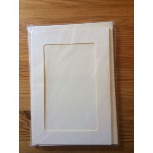 5 CARTES DE VOEUX AVEC ENVELOPPES - IVOIRE