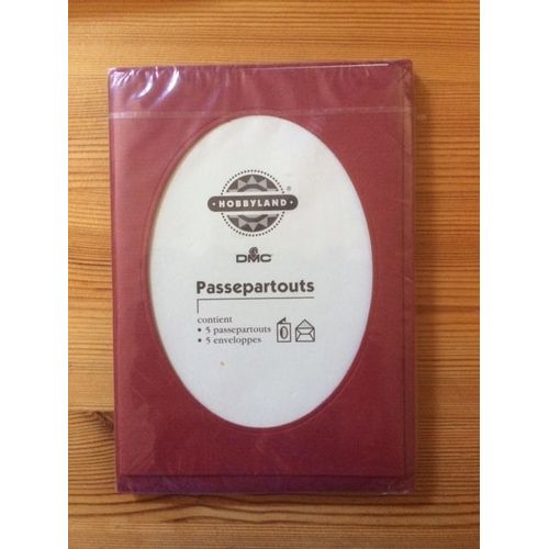 Lot De 5 Cartes De Voeux Bordeaux - Avec Les Enveloppes