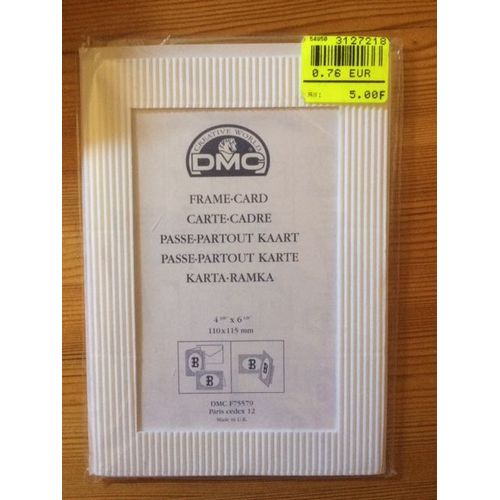 1 Carte-Cadre Avec Enveloppe - Ondule Blanc