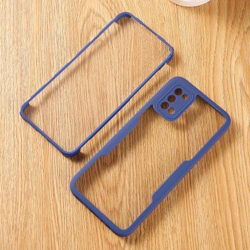 Coque Pour Samsung A02s (6.5'') Bleu Marine Rigide Anti-Rayure Protection 360 Degre Integrale Solide