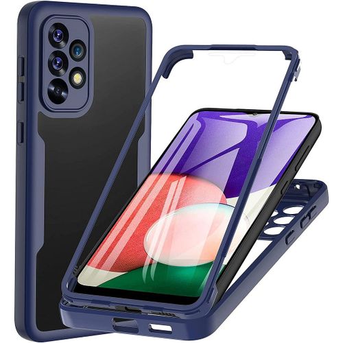 Coque Pour Samsung A53 5g (6.5'') Bleu Marine Anti-Rayure Rigide Integrale Protection 360 Degre Solide Bordure Renforcee