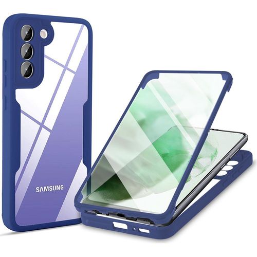 Coque Pour Samsung S22 Plus (6.6'') Bleu Marine Rigide Anti-Rayure Protection 360 Degre Integrale Solide