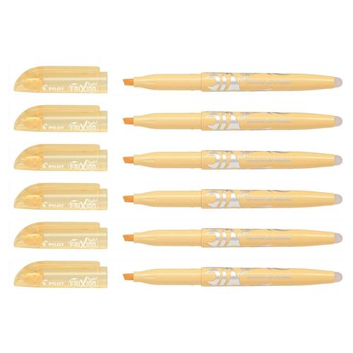 Pilot Lot De 6 Surligneurs Frixion Light Soft Pte Biseau 3,8 Mm Orange Pastel