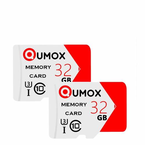 2PCS Micro SD Carte Mémoire 32Go 32G 32go Micro SD SDHC CLASS 10 UHS-1 Qumox TF Carte pour smartphone tablette caméra sport