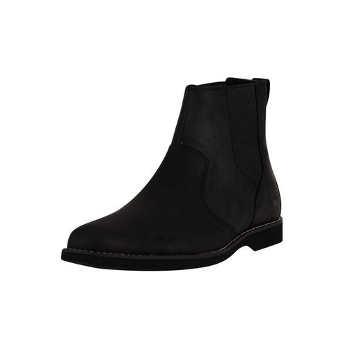 Timberland Pour Des Hommes Bottines Chelsea En Cuir Woodhull, Noir - 45 1/2 - 42 - 43 1/2