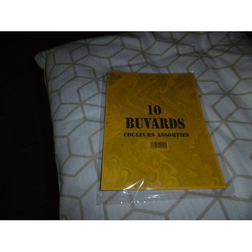 Buvards 16x21 Couleurs Assorties 5 Paquets De 10