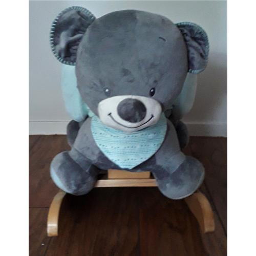 Ours en peluche géant gris Jules 90 cm Catégorie LES OURS