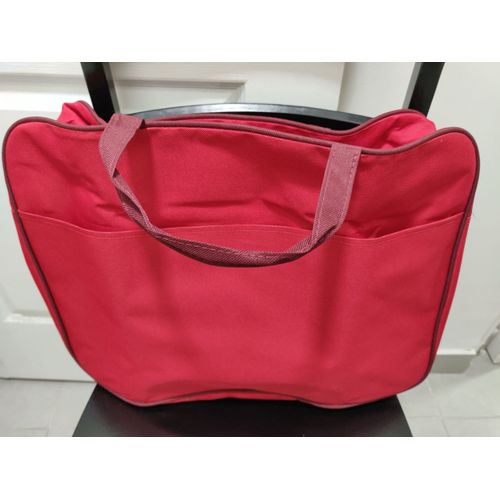 ENSEMBLE 2 SACS + 1 TROUSSE DE TOILLETE ROUGE