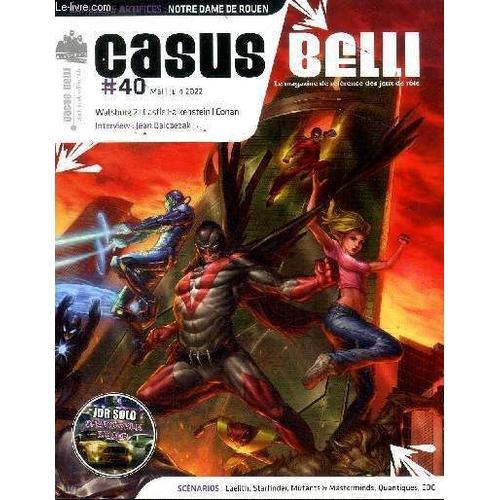 Casus Belli N°40 Juin 2002 - Le Magazine De Référence Des Jeux De Rôle : Watsburg 2 - Castle Falkenstein - Conan - Interview Jean Balczezal. Sommaire : Critiques : L Ombre Du Seigneur Démon, La Chute(...)