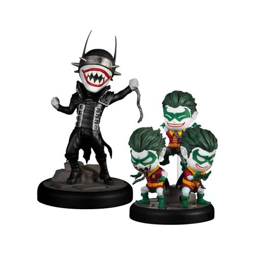 Dc Comics - Pack 2 Figurines Mini Egg Attack Dark Nights: Metal The Batman Who Laughs & Robin Minions 8 Cm
