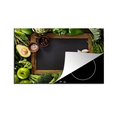 Tapis plaque induction Fruits - Tableau noir - Légumes Protection plaque  induction 80x52 cm Protege plaque induction