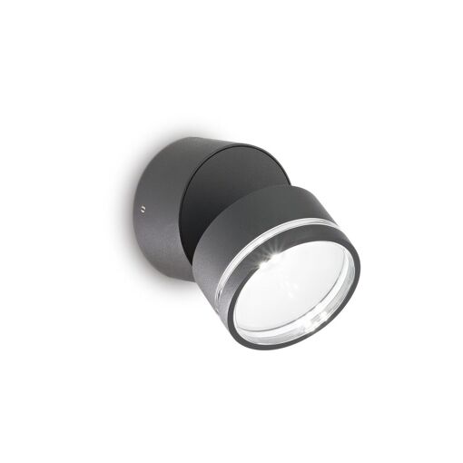 Ideal Lux OMEGA Spot Simple Rond Anthracite IP54 4000K