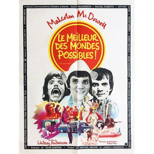 Le Meilleur Des Mondes Possibles (O Lucky Man !) - Véritable Affiche De Cinéma - Format 60x80 Cm - Lindsay Anderson, Helen Mirren, Malcolm Mcdowell, Ralph Richardson - Année 1973