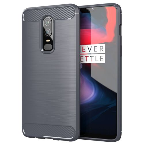 Coque Oneplus 6,Etui Pour Oneplus 6,Etui En Silicone Pour Oneplus 6,Convient A La Coque Oneplus 6,Gris