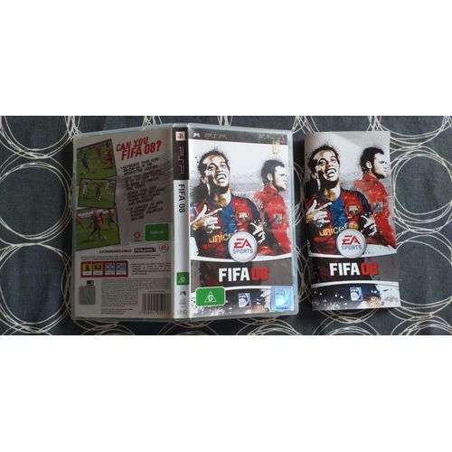 Boitier Vide Avec Jaquette Et Livret Du Jeu Psp Fifa 08