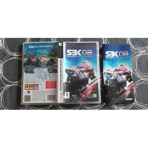 Boitier Vide Avec Jaquette Et Livret Du Jeu Psp Sbk 08