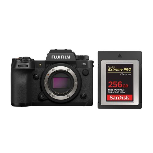 Boîtier FUJIFILM X-H2S + Carte SanDisk 256 Go Extreme Pro CF CFexpress Type B