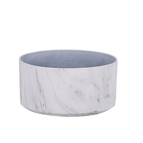 Pot De Fleurs Effet Marbre Blanc D43 Cm Valta