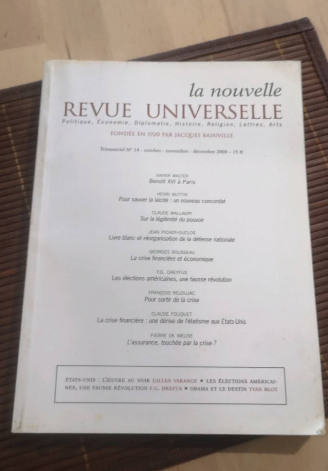 La Nouvelle Revue Universelle Numéro 14