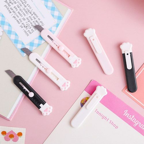 Coupe-Papier En Griffe De Chat, Couteaux Utilitaires Réglables, Outils De Bricolage, Papeterie Artistique D'étudiant Pour Fournitures Scolaires Et De Bureau À Domicile 1 Pièce