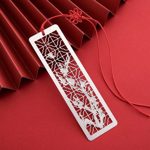 Marque-Pages Creux En Acier Inoxydable, 1 Pièce, Style Artistique Traditionnel Chinois Ancien, Rétro, Pour Livres, Cadeau Créatif, Papeterie Scolaire