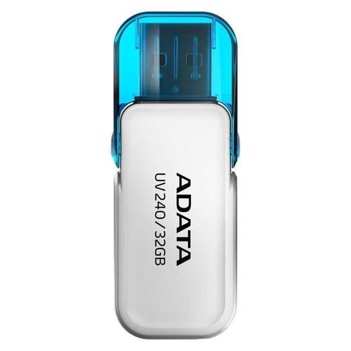 ADATA UV240, 32 Go, 2.0, Connecteur USB Type-A, Casquette, 7 g, Blanc