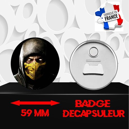Magnet Décoratif Décapsuleur Aimanté 59 Mm Mortal Kombat 0063