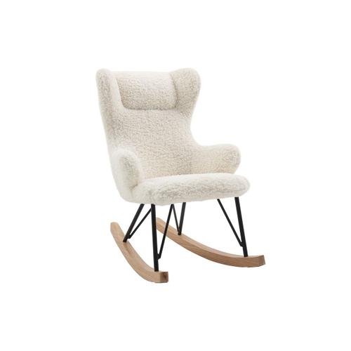 Rocking Chair Enfant Tissu Effet Peau De Mouton Shaun