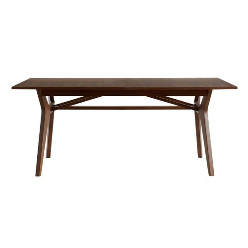 Table À Manger Extensible Placage Noyer L180-220 Cm Foster