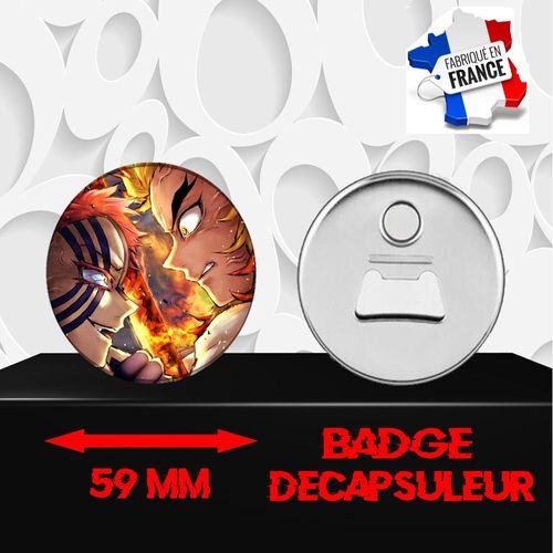 Magnet Décoratif Décapsuleur Aimanté 59 Mm Manga Demon Slayer 65