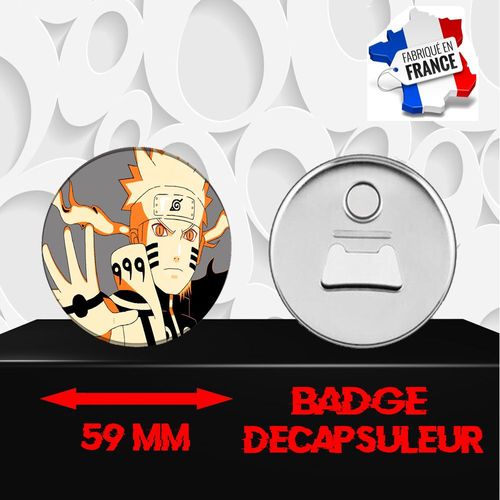 Magnet Décoratif Décapsuleur Aimanté 59 Mm Manga Naruto 76