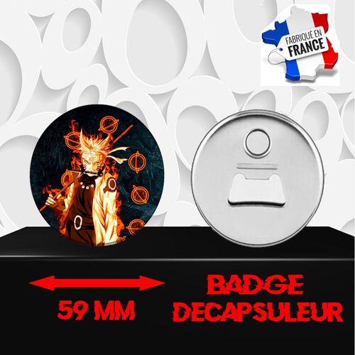Magnet Décoratif Décapsuleur Aimanté 59 Mm Manga Naruto 82